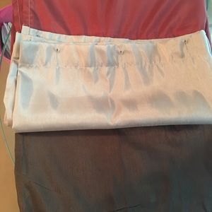 Shower Curtain/liner and towel holders